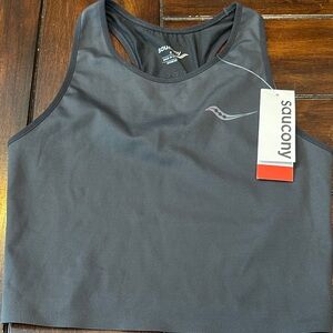 Saucony black/Charcoal Gray Athletic Tank (no liner)